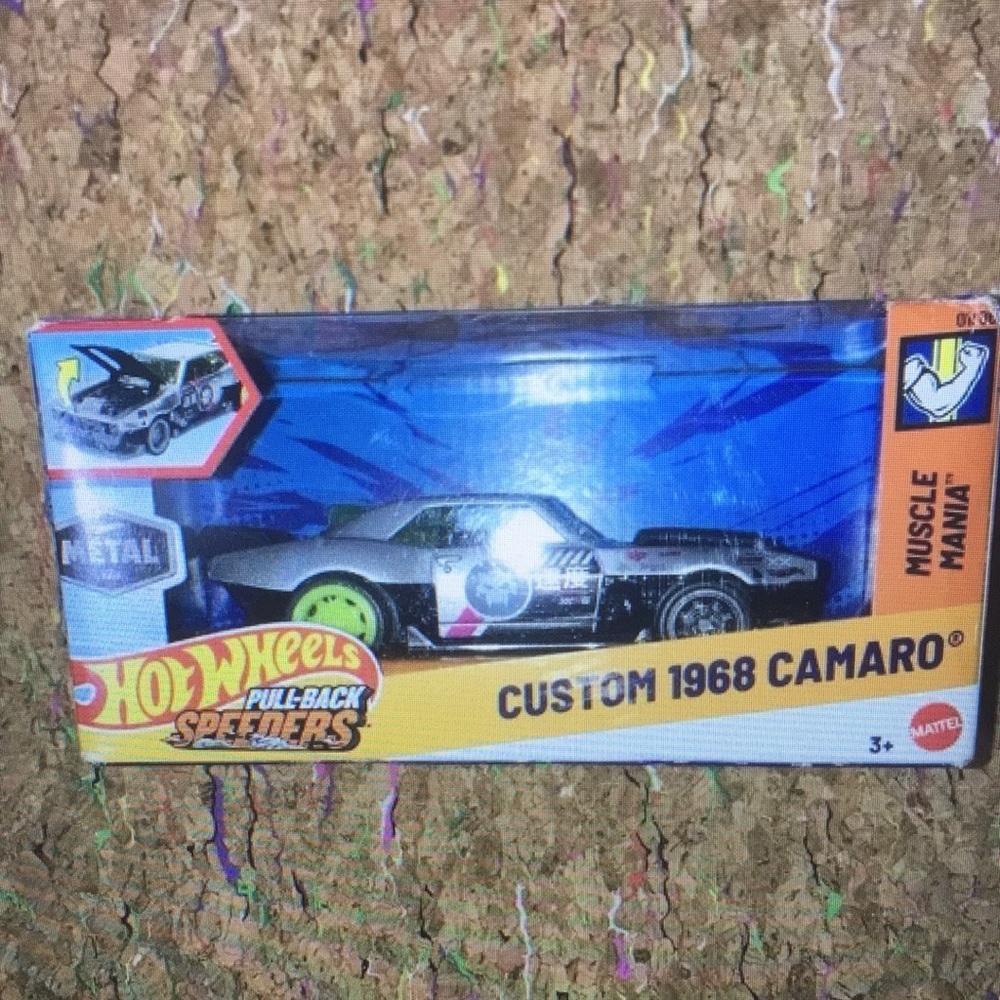 HOT WHEELS Pull Back Speeders Custom 1968‎ Camaro 01/06 Sealed In BOX Muscle